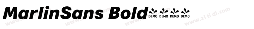 MarlinSans Bold字体转换
